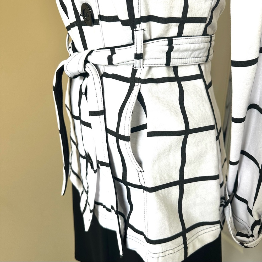 NWT LA Kitty Black and White Checkered Women's Jacket Size Small - Picture 3 of 7